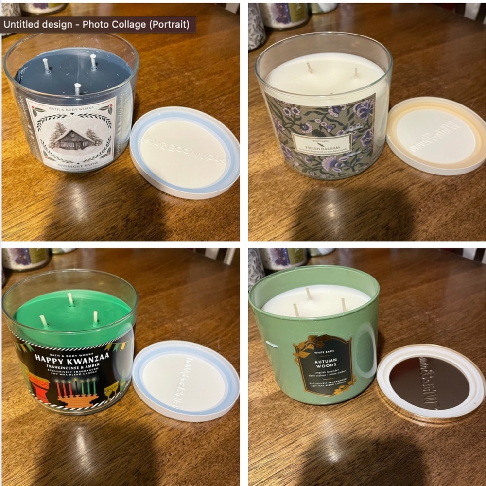 Individual Bath & Body Works / White Barn 3-Wick 14.5oz Candles - Picture 3 of 8